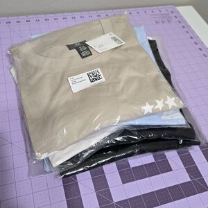 Bundle Of 6 H&M Mens Loose Fit Printed Tshirt NWT 2XL